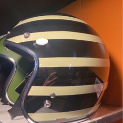 New Bobber Cafe Style Dot Open Face Helmet $90