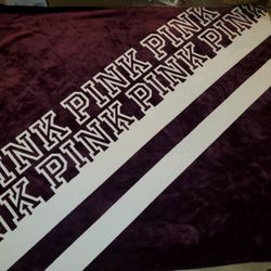 Pink victoria secret blanket outlet