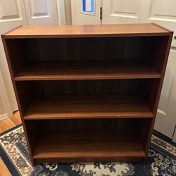 Solid Wood Bookcase, Bookshelf - 3-Tier Floor Standing Bookshelf