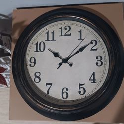 (New) Black & Gold Retro 14" Clock(s)