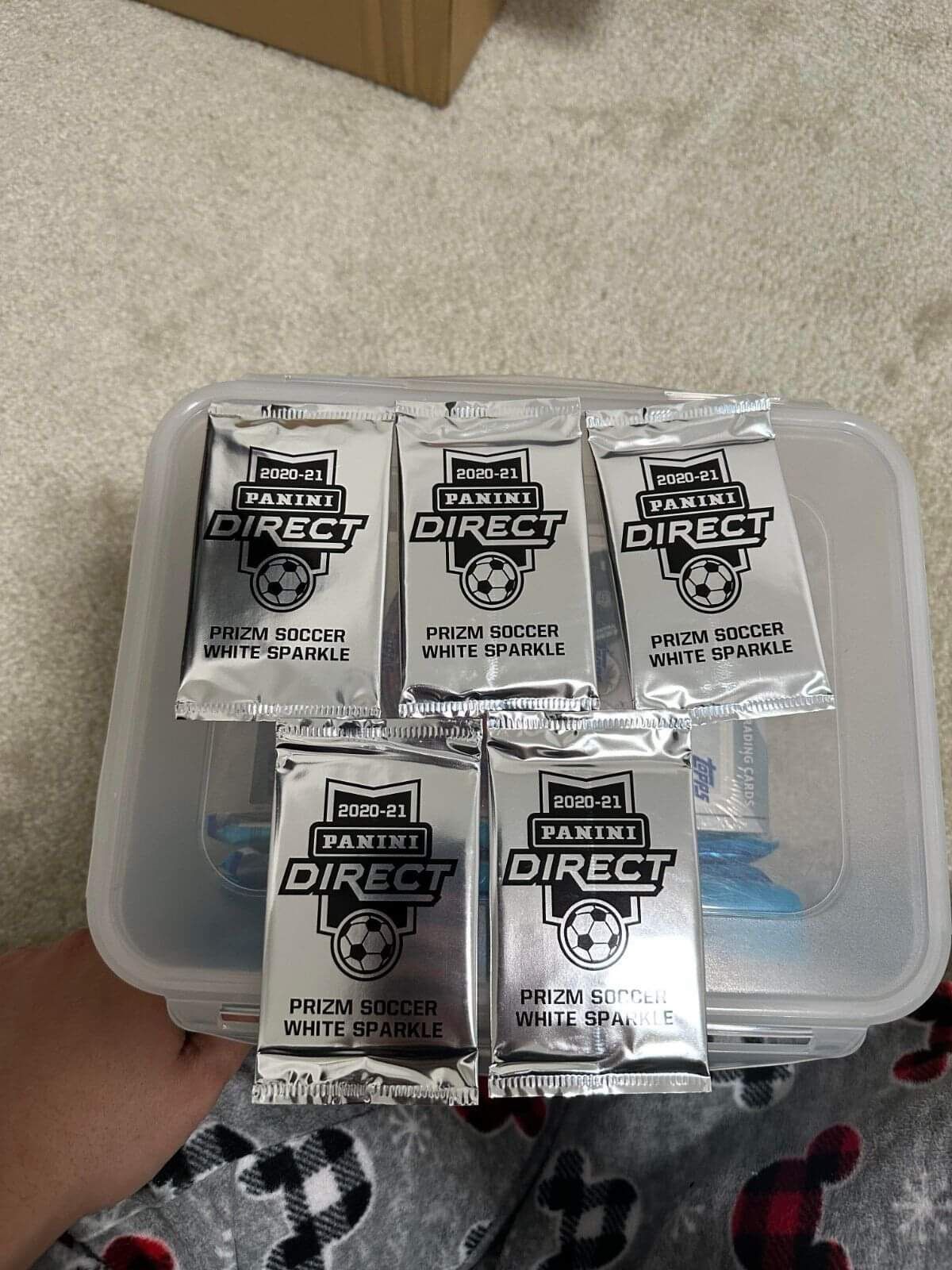 2020-2022 Prism EPL White Sparkle Pack Lot Of 5