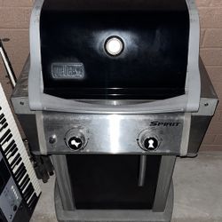 Weber Spirit Two Burners bbq grill propane Silver/Black