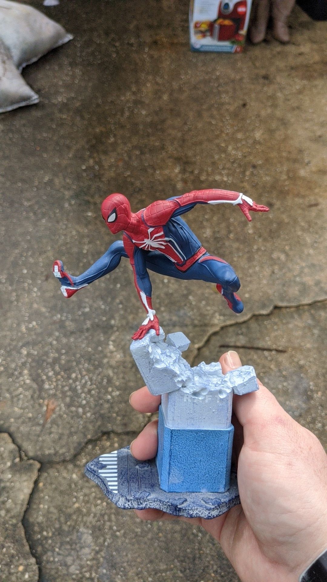 Spiderman statue