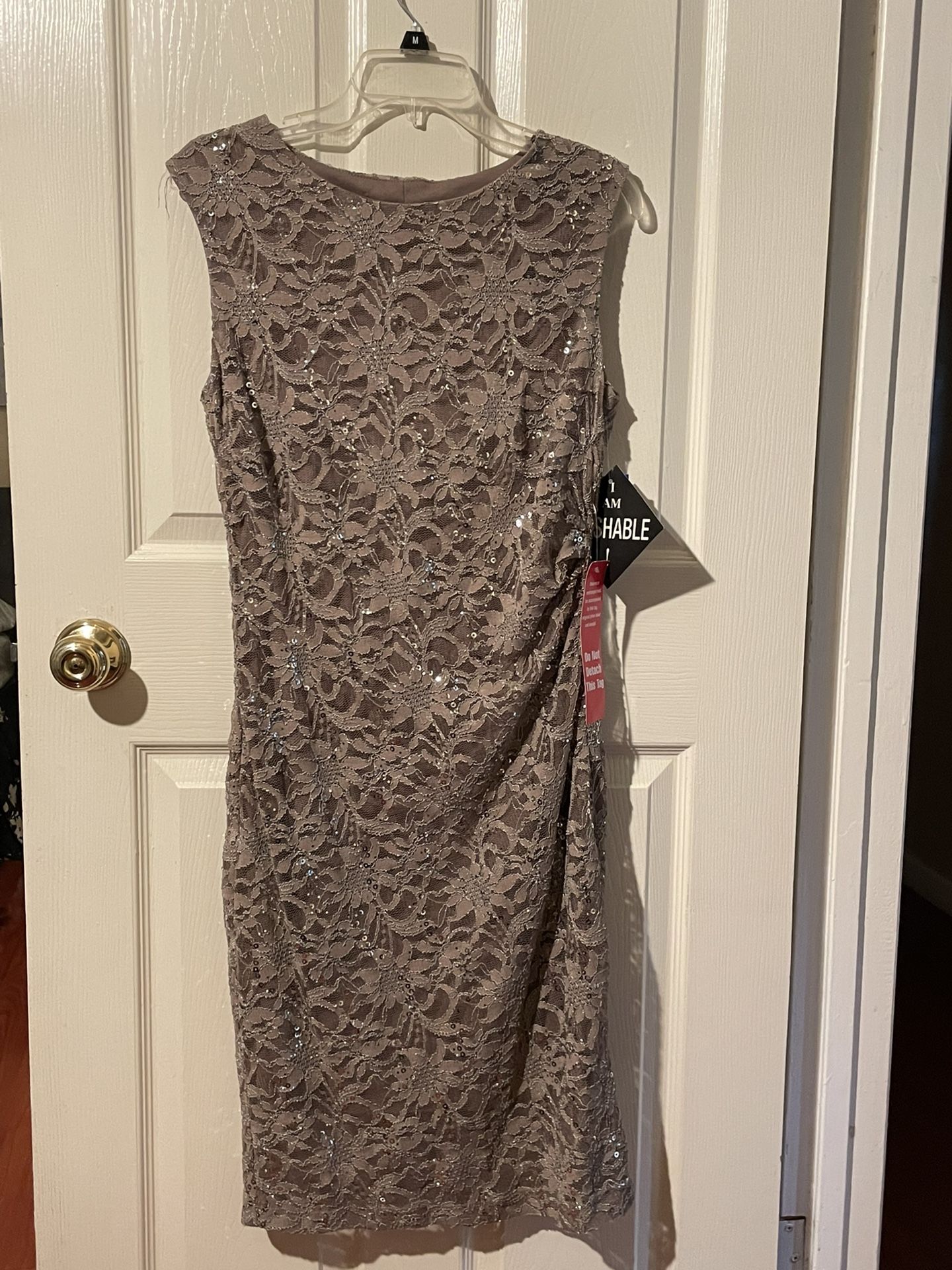 Women Dress Mocha Color Size 14p