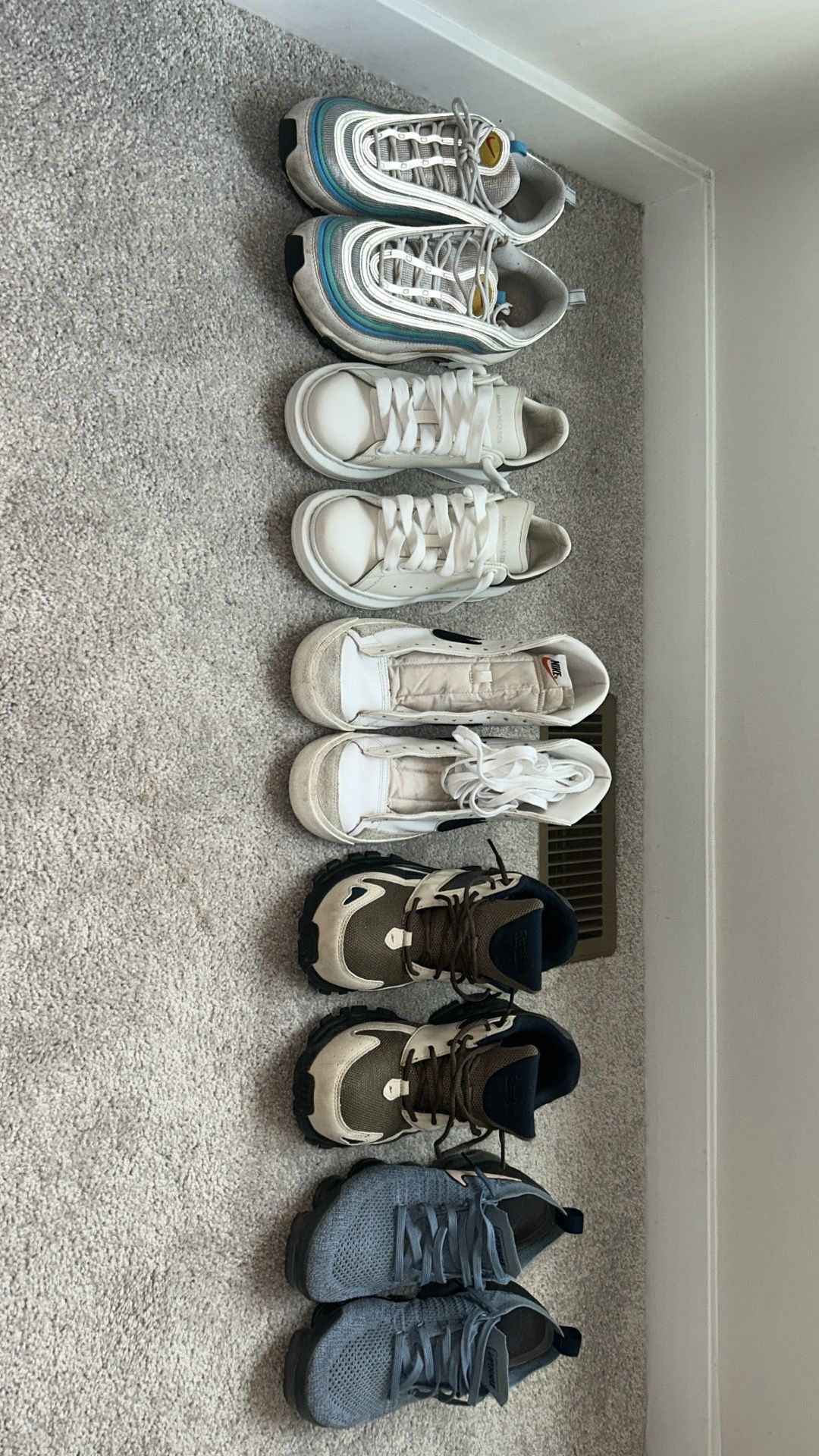 5 pair shoes