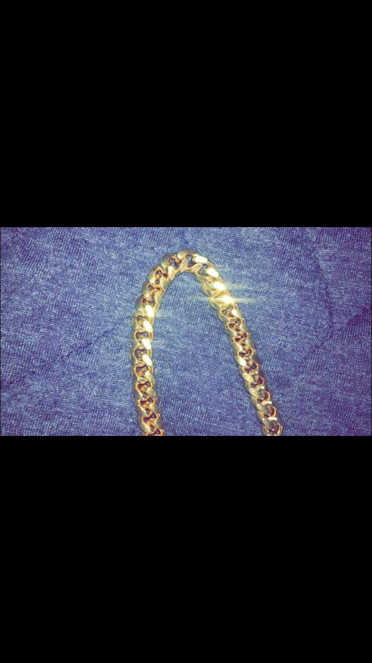 26” gold plated chain
