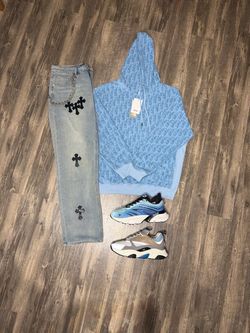Dior Hoodie And Shoes With Chrome Heart Jeans  Brand New With Box And Dust Cover