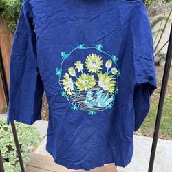 Vintage Kimono Embroidered Top