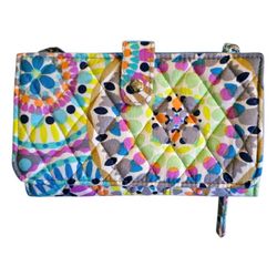 Vera Bradley Rfid Smartphone Wristlet Sunny Medallion Wallet