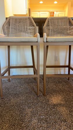 Set of 3 bar height chairs