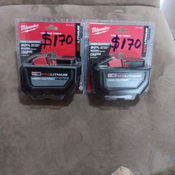 Milwaukee ,, M18 Red Lithium,HD 12.0 ,,$170each