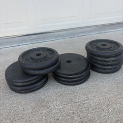 280 Lbs Of Weight Standard Size Plates