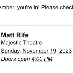 Matt Rife Ticket