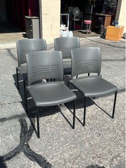 17 Gray Stackable Office/ Lobby Chairs-$10 EACH