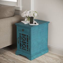 Craftsman Antique Blue Power Chairside Table