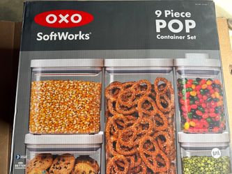 Oxo Softworks 9 Piece Pop Container Set  (FIRM PRICE DONT ASK FOR LESS)