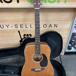 Teton STS105NT Dreadnought Acoustic Guitar With Hard Case