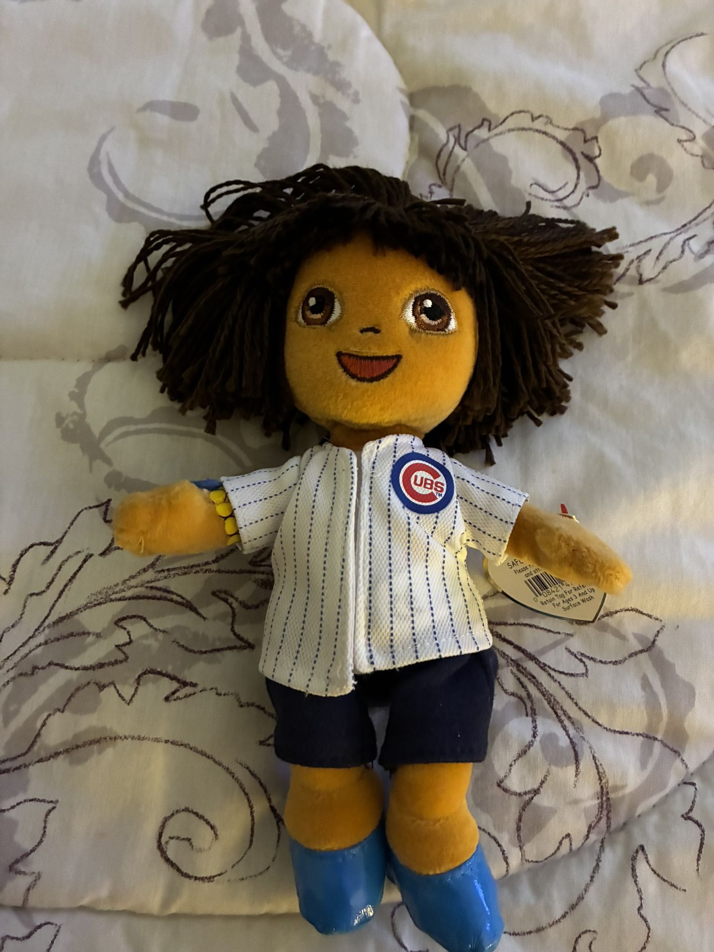 Chicago Cubs Promotional Dora The Explorer Beanie Baby, Doll