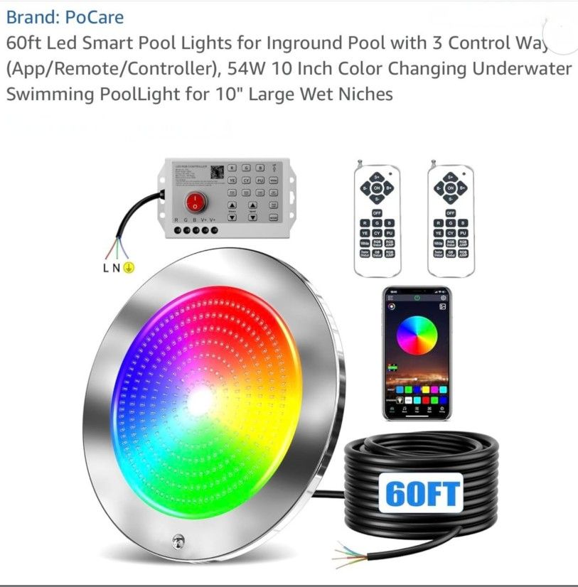 POCARE LED SWIMMING POOL LIGHT