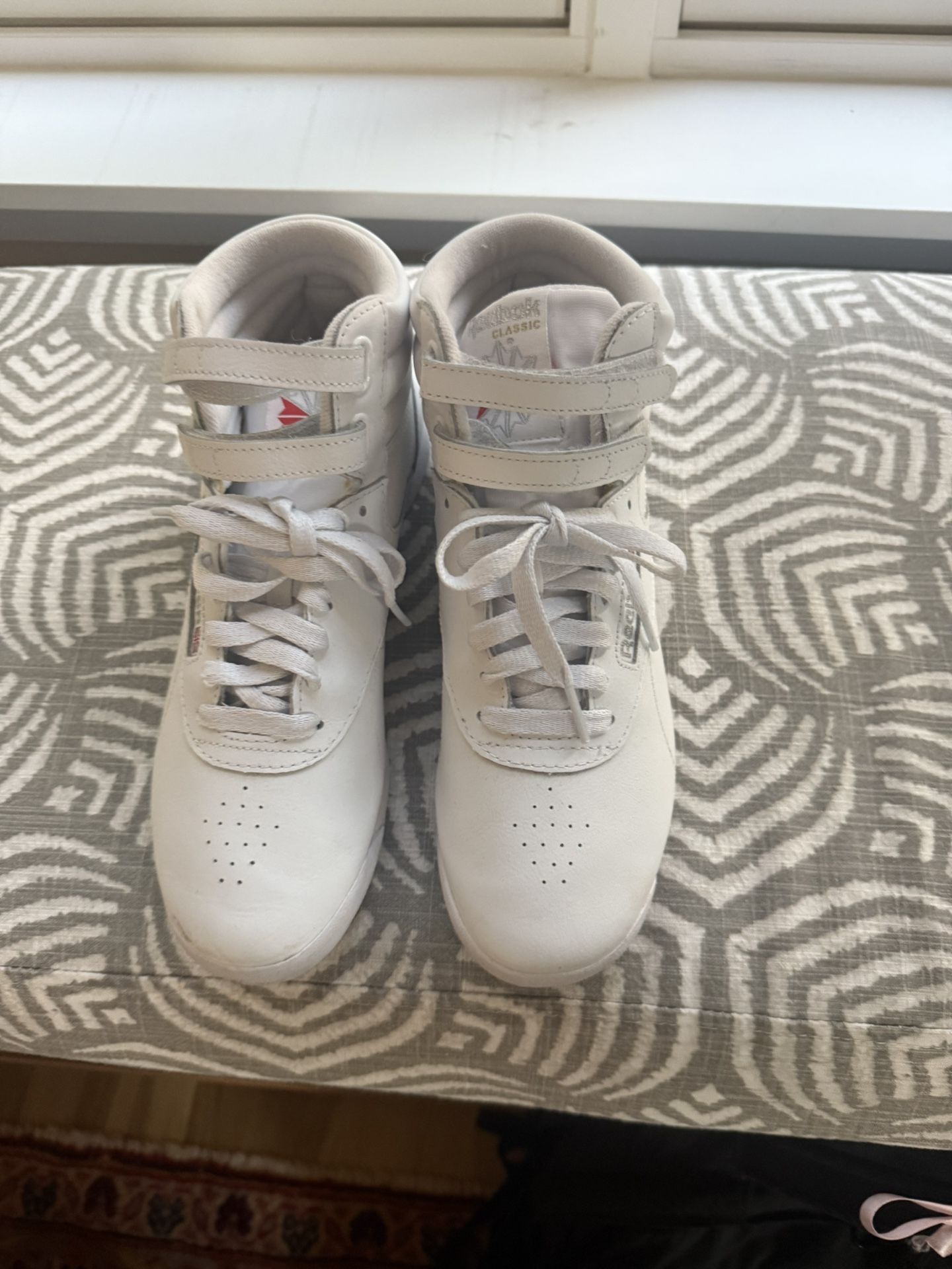 Reebok White Hi Tops 