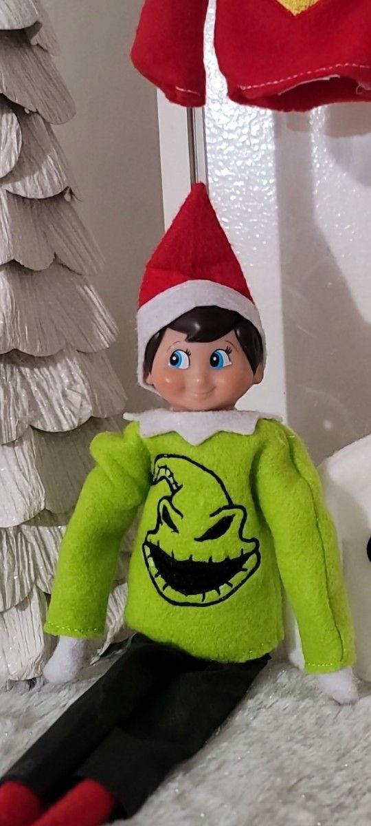 Embroidered Oogie Boogie Fleece Sweater For Elf On Shelf