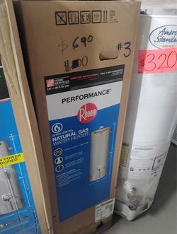 New Rheem 29gl water heater