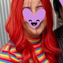 Red Halloween Wig