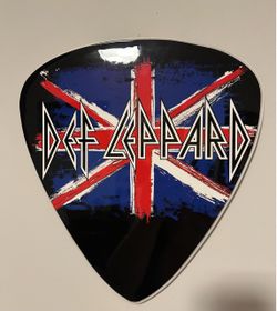 Def Leppard Guitar Pick Plaque