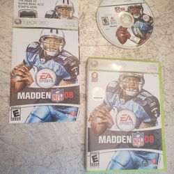 Madden Nfl 08 XBOX 360 Game Ea Sports video game CIB