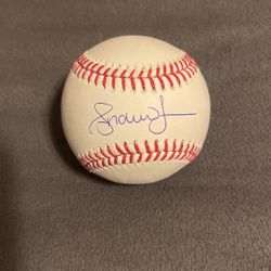 Andrew Jones signed baseball