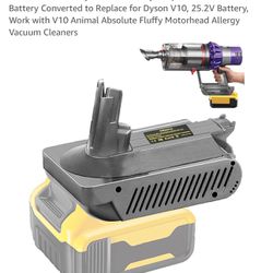 Dyson V10 Handheld Vacuum Cleaner To Dewalt 20V Battery Adapter