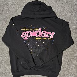 Sp5der P*nk v2 Hoodie Black
