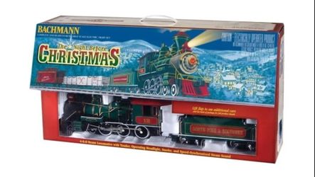 Bachmann Trains - Night Before Christmas Ready To Run Electric Train Set - Large "G" Scale