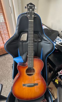 Ibanez Lefty Guitar with built in tuner.