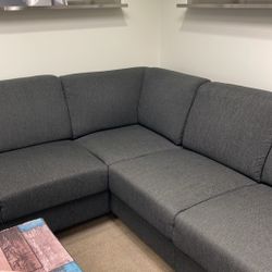 Grey Modern L Shaped Sectional