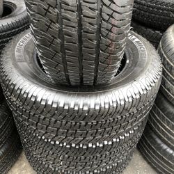 SET OF FOUR TIRES 275/65/18 MICHELIN SEMI NEW 95%TREAD LIFE $380 PRICE INCLUDE PROFESIONAL ISTALATION AND TAX