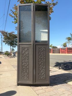 IKEA Tall  Cabinet with Glass Doors