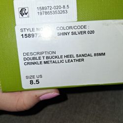 Double T Buckle Heel Sandal 