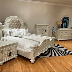 Solid Wood Bedroom Set In Stock For Immediate Delivery 