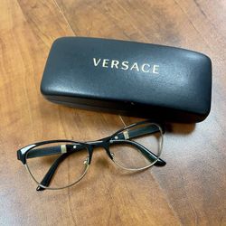 Women’s Versace Eyeglasses Black And Gold 
