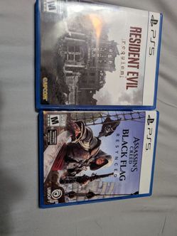 Assassin's Creed Black Flag resynchronized and Resident Evil Requiem PS5