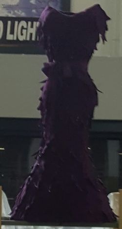 Dectrive purple leaf dress