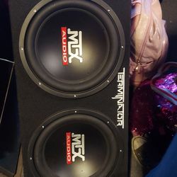 Barely Used 12 Inch Subs And  Matching Amp