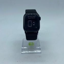 GPS Only Apple Watch Series 7 41MM Black Aluminum Nylon  Band MKMX3LL/A