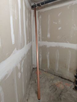 Copper pipe.