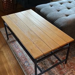 Wood & Metal Industrial/Modern Coffee Table