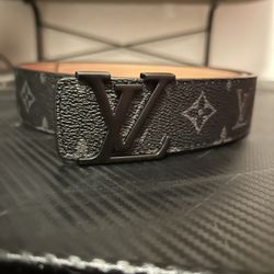 Black Initials Louis Vuitton Belt