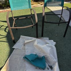Metal Chairs With Fabric For Seat Replacement