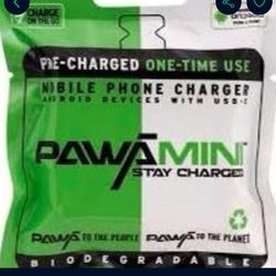 Emergency Pre-charged Portable USB-C Charger 