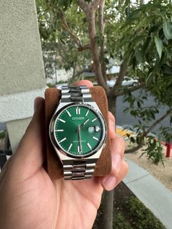 Citizen Tsuyosa automatic green dial watch